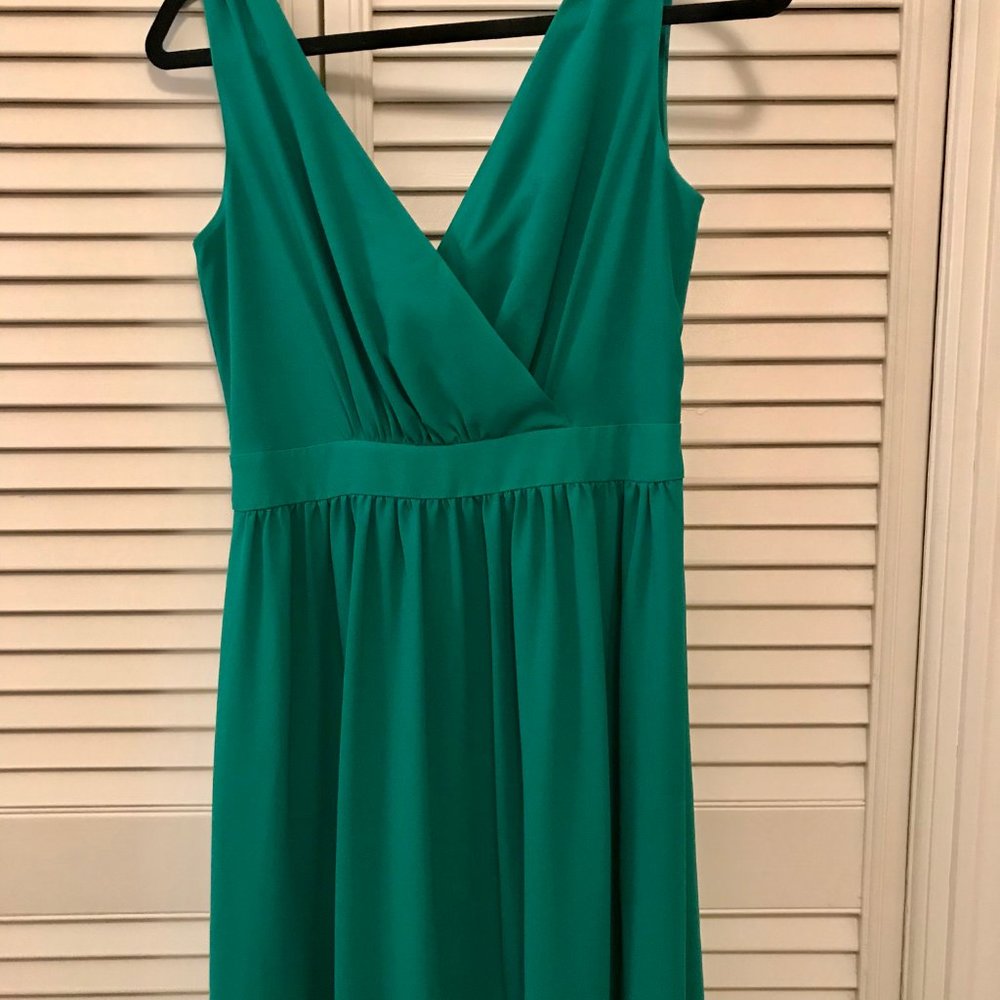 Emerald green gown